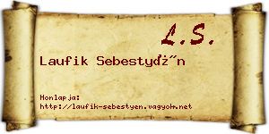 Laufik Sebestyén névjegykártya